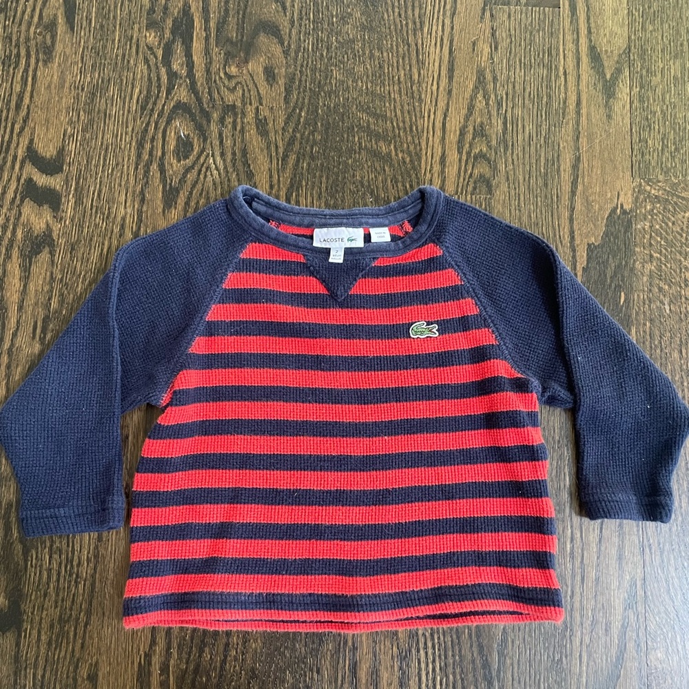 Toddler boys Lacoste long sleeve t-shirt size 2T